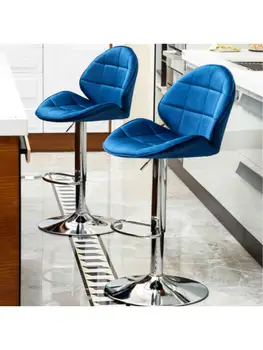 Барный стул современный минималистичный высокий стул с подъемником, высокий барный стул, домашний барный стул со спинкой, барный стул