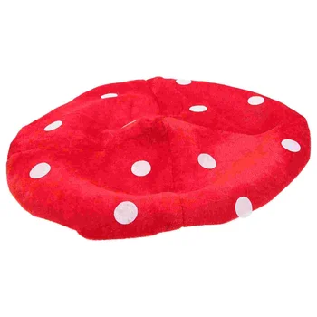 Шляпка красного гриба, шляпа жабы, шляпа гриба для костюмированной вечеринки, забавное украшение, шляпка для детей, забавные шляпы для детской стрельбы (белая и красная)