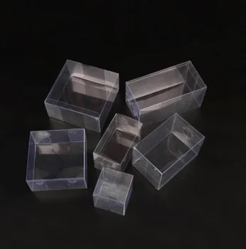 20 шт. / лот Коробка из ПВХ, Прямоугольная Прозрачная Подарочная витрина, Упаковка для косметических изделий, Прозрачные пластиковые коробки 30 размеров