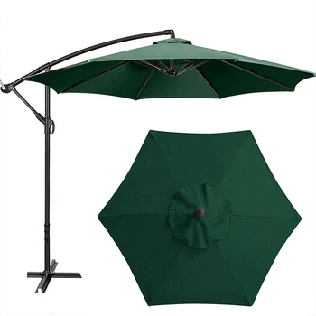 Поверхность зонта из 6 костей Без подставки, сменная ткань для зонта длиной 2 м, защита от ультрафиолета, съемная для пляжа и сада на открытом воздухе