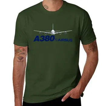 Новая футболка Airbus A380, летняя одежда, футболки для мальчиков, футболка с коротким рукавом, мужская футболка