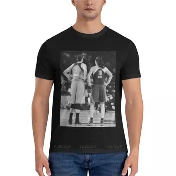 Diana Taurasi - Sue Bird - Черно-Белая классическая футболка fruit of the loom, мужские футболки, мужские футболки с коротким рукавом
