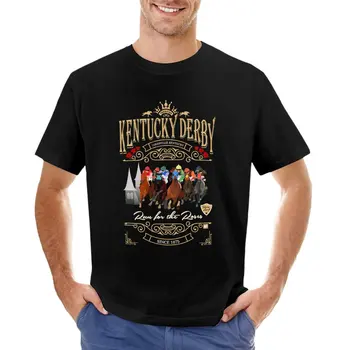 Футболка Kentucky Derby Run for the Roses Horse Racing Masks, летний топ, мужские забавные футболки