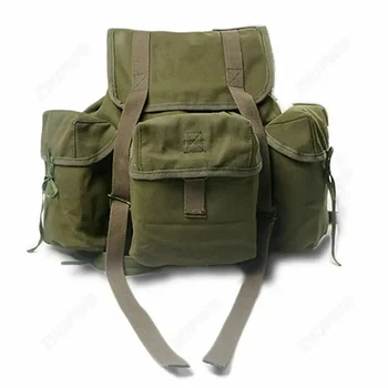 . Военный полевой рюкзак армии США времен Второй мировой войны M14, брезентовые военные реконструкции
