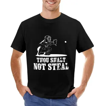 Бейсбольная футболка с Ловцом, Ты Не должен воровать - Футболка с Религиозным Подарком, Эстетическая одежда, футболка оверсайз, мужские забавные футболки