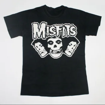 Мужская футболка Misfits Punk Rock Band Из Черного Хлопка Унисекс Всех Размеров S-5XL