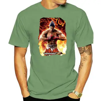 Модные мужские футболки Tekken 7 Kazuya Mishima с графическим принтом, мужские футболки из 100% хлопка с принтом