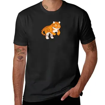 Новая футболка Chubby Tiger с коротким рукавом, футболки для спортивных фанатов, мужские футболки с рисунком аниме