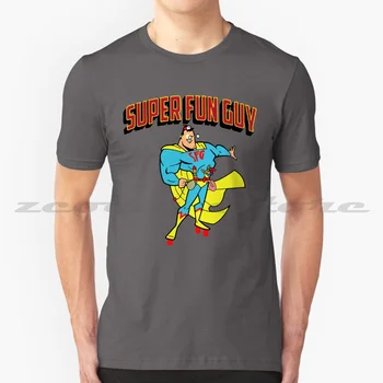 Super Fun Guy-футболка Fun Guy из 100% хлопка, удобная высококачественная футболка для ужина, Fun Fun Guy
