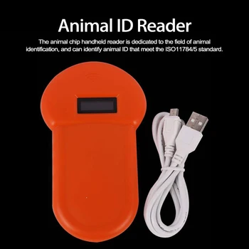 НЧ 134,2 кГц Ручной сканер для считывания чипов животных, считыватель идентификаторов домашних собак и кошек, Портативный Профессиональный карманный ридер