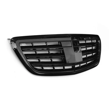 Подходит для Mercedes S-Class W222 S300 S400 S500L ABS пластик черная решетка переднего бампера